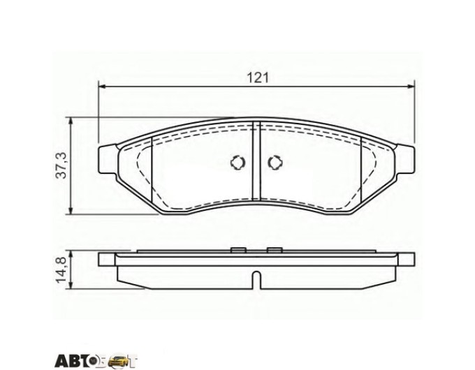 Гальмівні колодки Bosch 0 986 494 172, ціна: 1 834 грн.