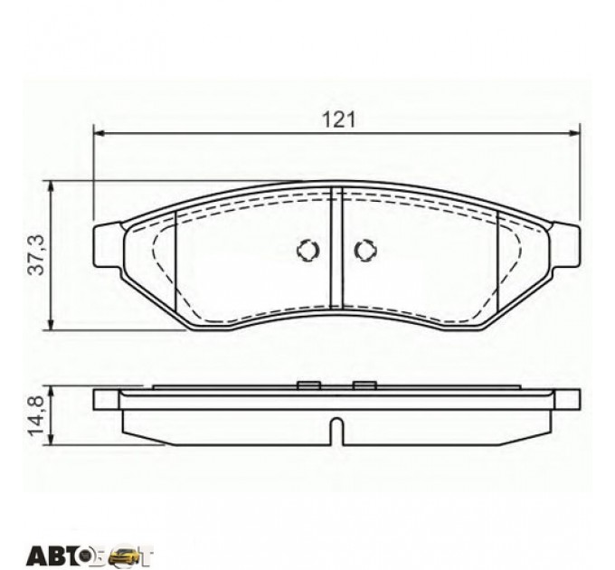 Тормозные колодки Bosch 0 986 494 172, цена: 999 грн.