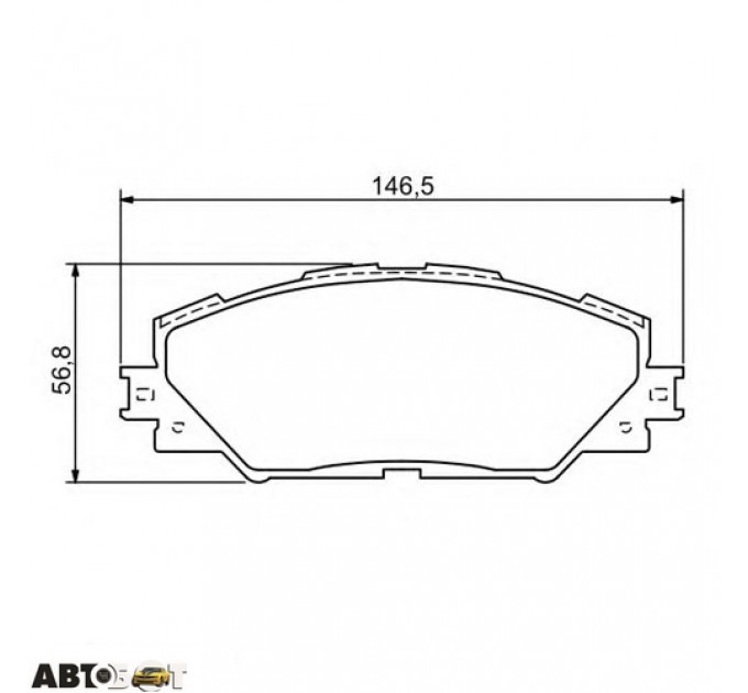 Тормозные колодки Bosch 0 986 494 174, цена: 1 524 грн.