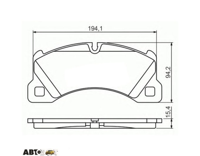 Тормозные колодки Bosch 0986494206, цена: 5 397 грн.