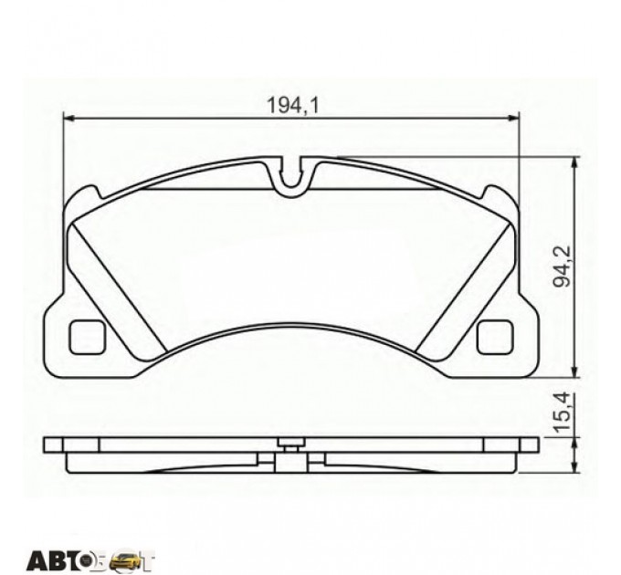 Гальмівні колодки Bosch 0986494206, ціна: 2 938 грн.