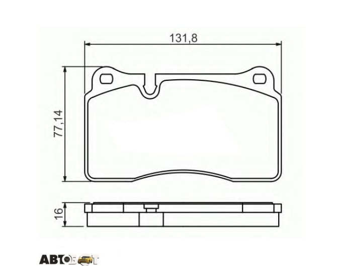 Тормозные колодки Bosch 0 986 494 207, цена: 4 494 грн.
