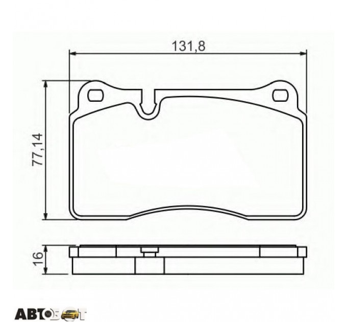 Тормозные колодки Bosch 0 986 494 207, цена: 2 447 грн.