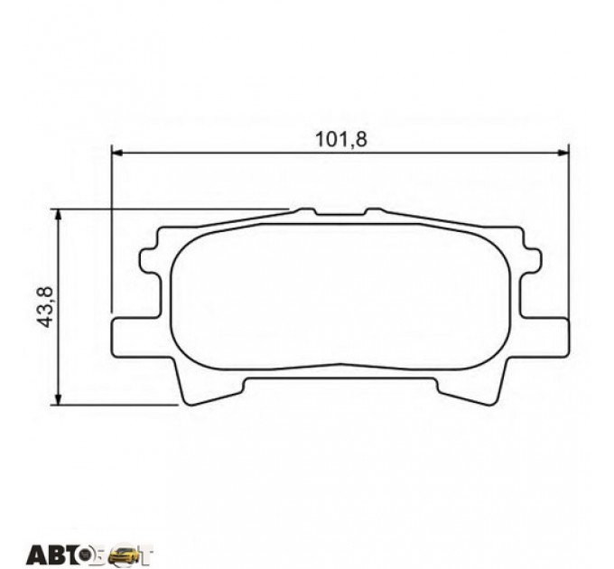 Гальмівні колодки Bosch 0 986 494 224, ціна: 811 грн.