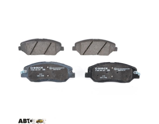 Тормозные колодки Bosch 0 986 494 227, цена: 3 261 грн.