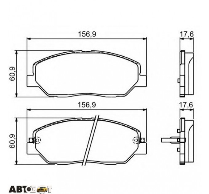 Гальмівні колодки Bosch 0 986 494 227, ціна: 1 775 грн.