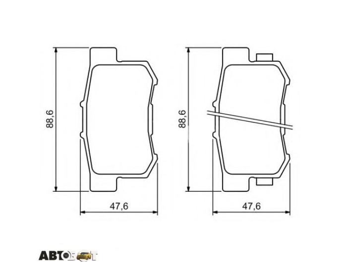 Тормозные колодки Bosch 0 986 494 233, цена: 2 308 грн.