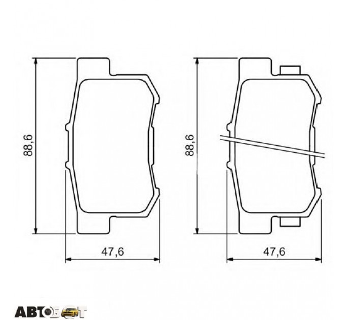 Гальмівні колодки Bosch 0 986 494 233, ціна: 1 257 грн.