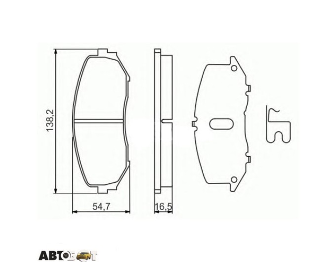 Тормозные колодки Bosch 0 986 494 241, цена: 2 763 грн.