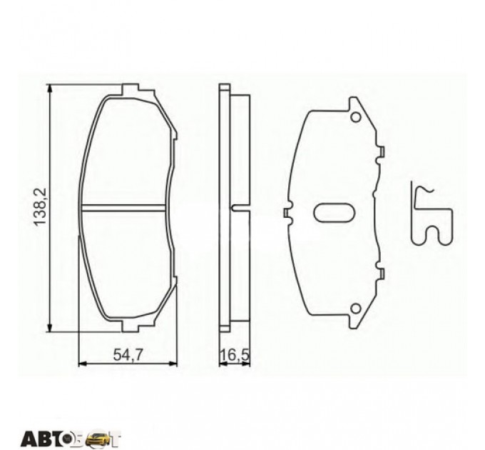 Гальмівні колодки Bosch 0 986 494 241, ціна: 1 504 грн.