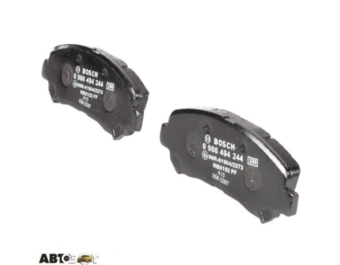 Гальмівні колодки Bosch 0 986 494 244, ціна: 2 738 грн.