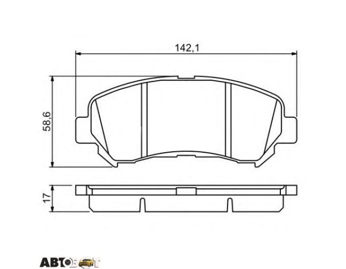 Гальмівні колодки Bosch 0 986 494 244, ціна: 2 738 грн.