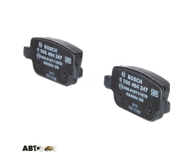 Тормозные колодки Bosch 0 986 494 247, цена: 2 296 грн.