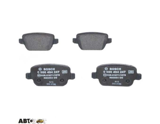 Тормозные колодки Bosch 0 986 494 247, цена: 2 296 грн.