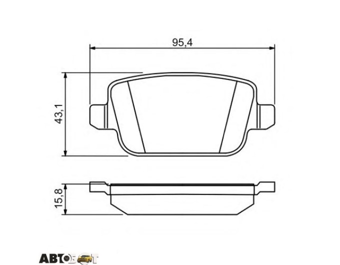 Тормозные колодки Bosch 0 986 494 247, цена: 2 296 грн.
