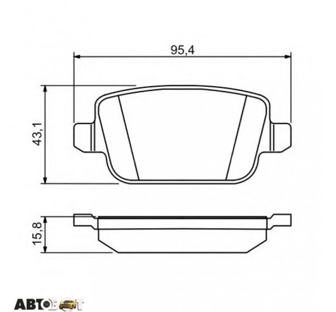 Гальмівні колодки Bosch 0 986 494 247, ціна: 1 250 грн.