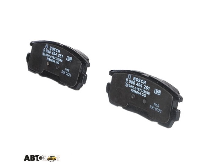 Тормозные колодки Bosch 0 986 494 251, цена: 2 799 грн.