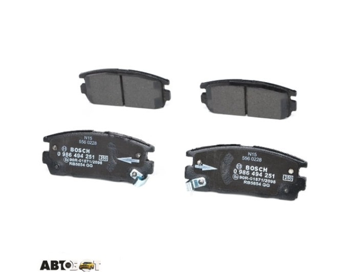 Тормозные колодки Bosch 0 986 494 251, цена: 2 799 грн.