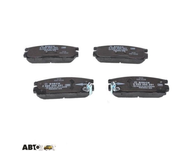 Тормозные колодки Bosch 0 986 494 251, цена: 2 799 грн.