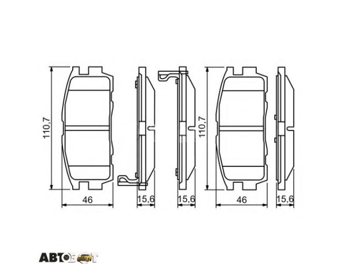 Тормозные колодки Bosch 0 986 494 251, цена: 2 799 грн.