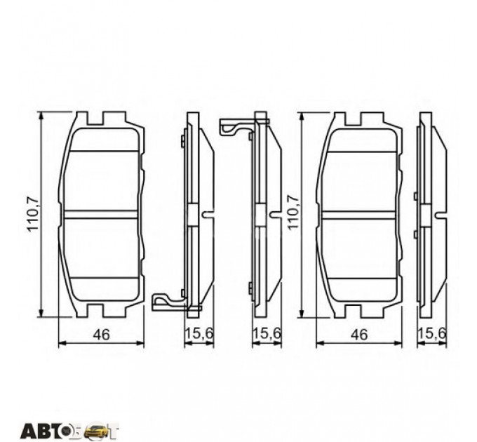 Тормозные колодки Bosch 0 986 494 251, цена: 1 524 грн.