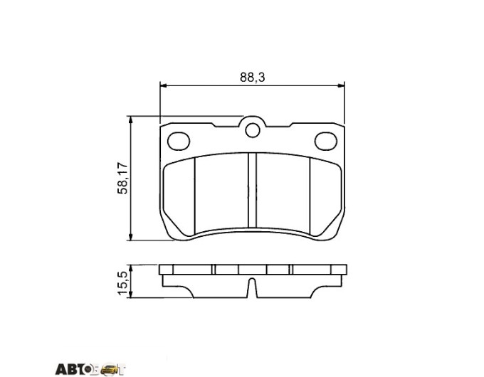 Тормозные колодки Bosch 0986494253, цена: 2 176 грн.