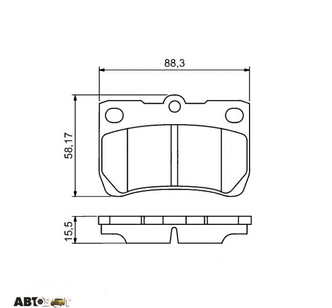 Тормозные колодки Bosch 0986494253, цена: 1 185 грн.