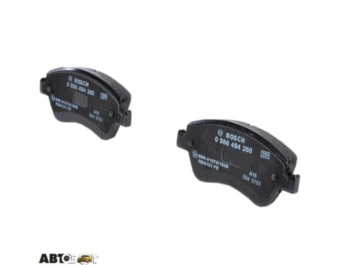 Тормозные колодки Bosch 0 986 494 260, цена: 3 304 грн.