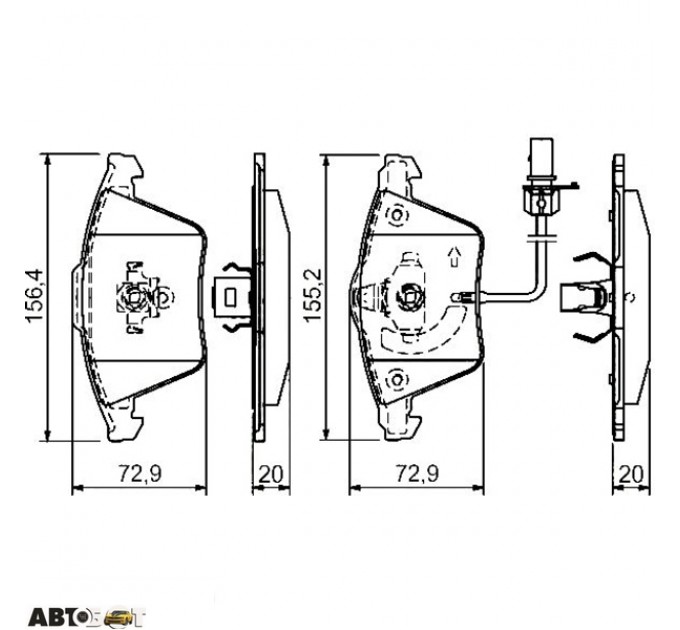 Тормозные колодки Bosch 0 986 494 271, цена: 2 309 грн.