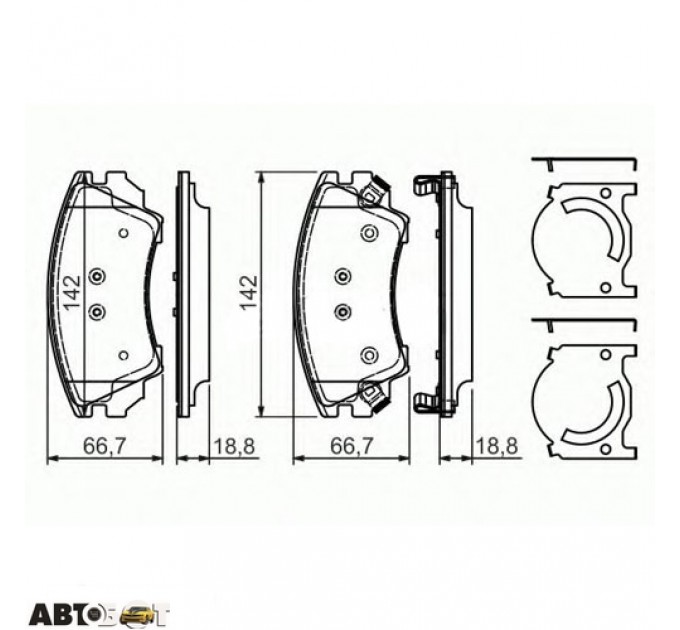 Тормозные колодки Bosch 0 986 494 275, цена: 1 978 грн.