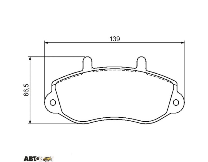 Тормозные колодки Bosch 0 986 494 288, цена: 1 867 грн.