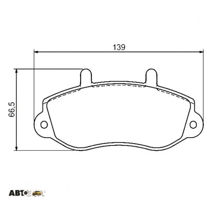 Тормозные колодки Bosch 0 986 494 288, цена: 1 017 грн.