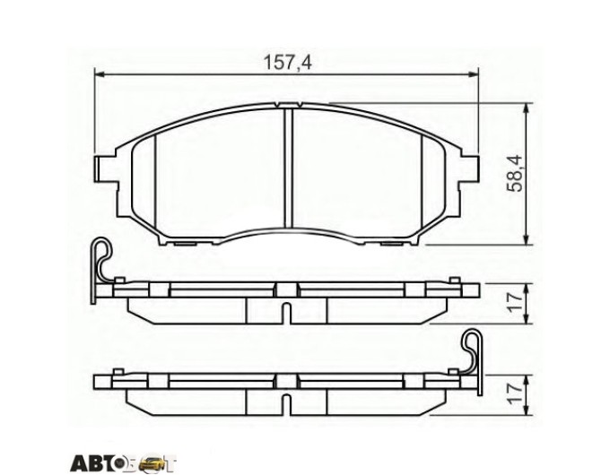 Тормозные колодки Bosch 0 986 494 295, цена: 2 799 грн.