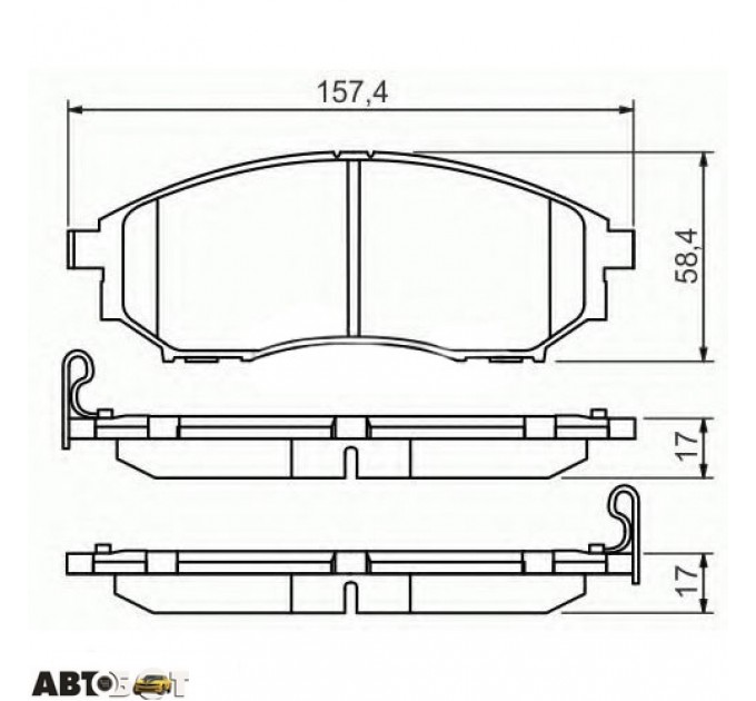 Гальмівні колодки Bosch 0 986 494 295, ціна: 1 524 грн.