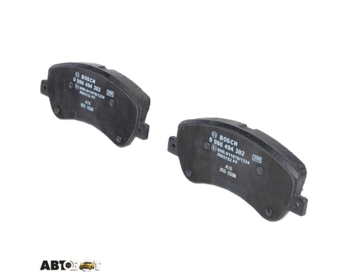 Тормозные колодки Bosch 0 986 494 302, цена: 4 087 грн.