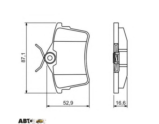 Тормозные колодки Bosch 0 986 494 304, цена: 2 758 грн.
