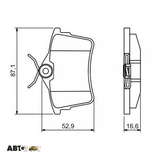 Тормозные колодки Bosch 0 986 494 304, цена: 1 502 грн.