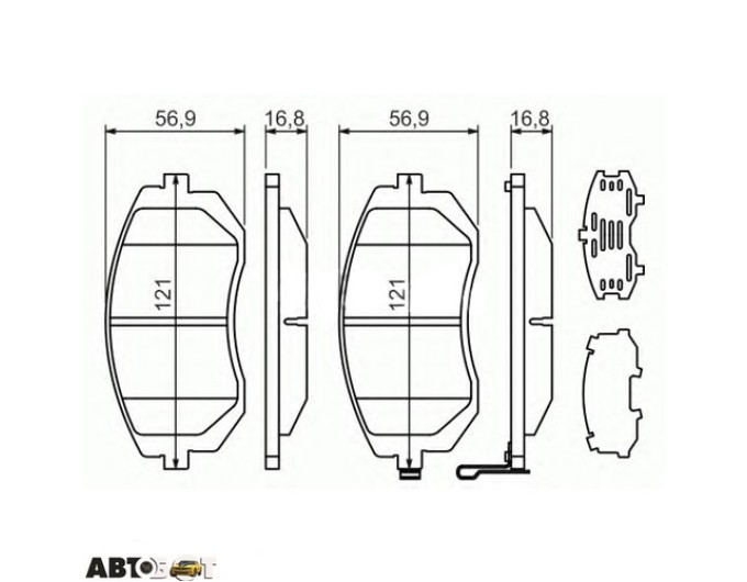 Тормозные колодки Bosch 0 986 494 315, цена: 2 459 грн.