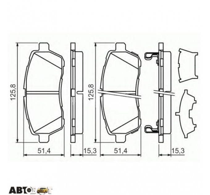 Гальмівні колодки Bosch 0 986 494 321, ціна: 1 099 грн.