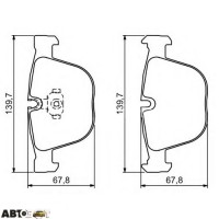 Тормозные колодки Bosch 0 986 494 325