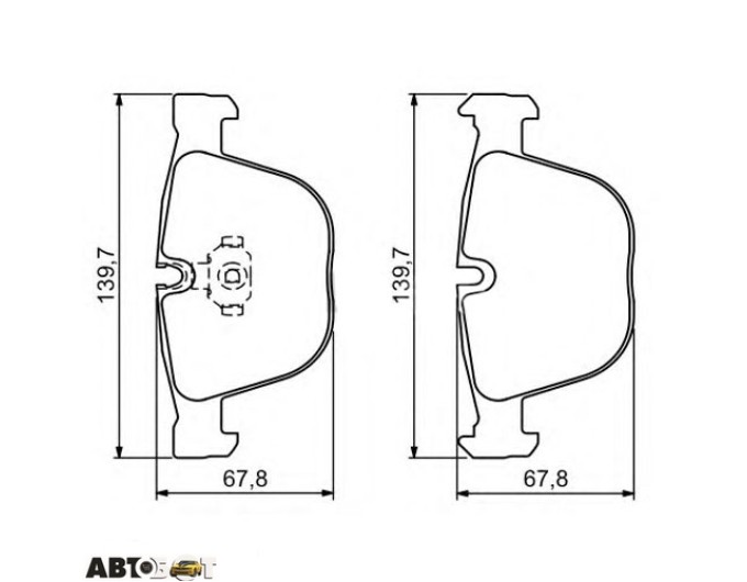 Тормозные колодки Bosch 0 986 494 325, цена: 3 677 грн.