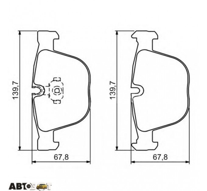 Гальмівні колодки Bosch 0 986 494 325, ціна: 2 002 грн.