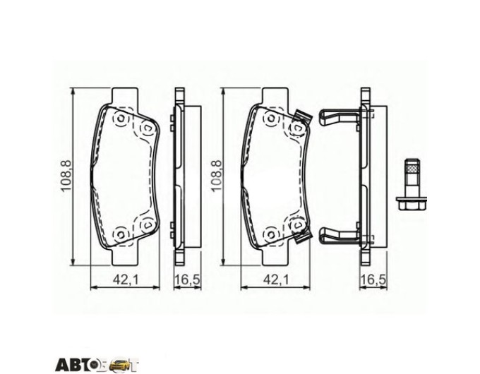 Тормозные колодки Bosch 0 986 494 329, цена: 2 698 грн.