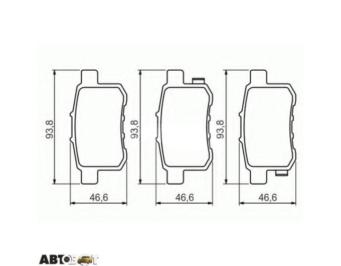Тормозные колодки Bosch 0 986 494 338, цена: 1 654 грн.