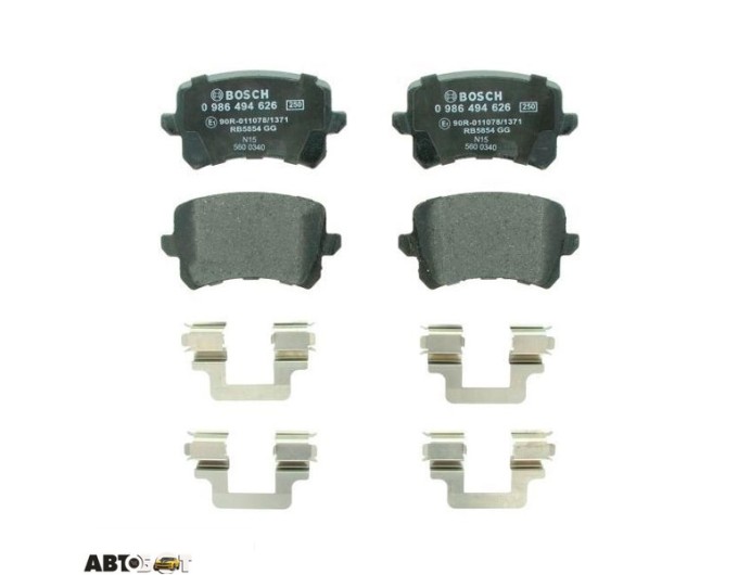 Тормозные колодки Bosch 0 986 494 344, цена: 2 466 грн.