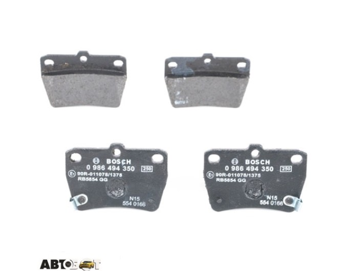 Тормозные колодки Bosch 0 986 494 350, цена: 1 537 грн.