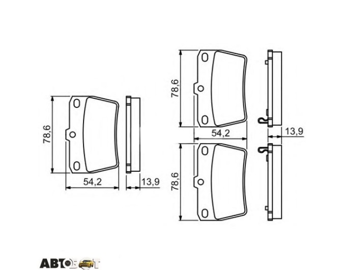 Тормозные колодки Bosch 0 986 494 350, цена: 1 537 грн.