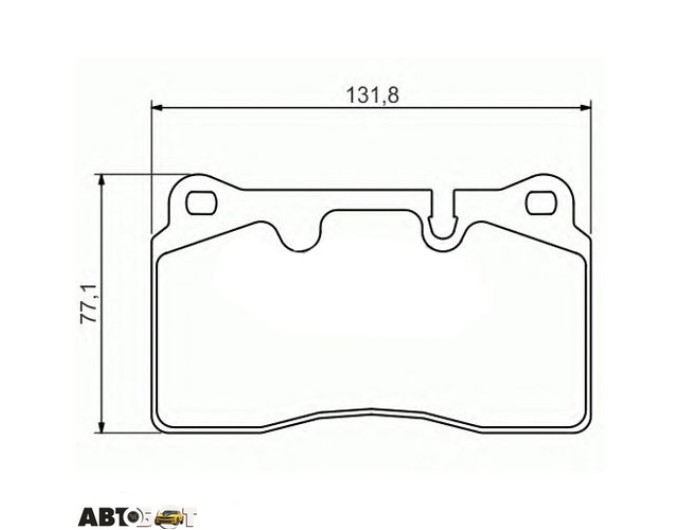 Тормозные колодки Bosch 0986494351, цена: 3 373 грн.