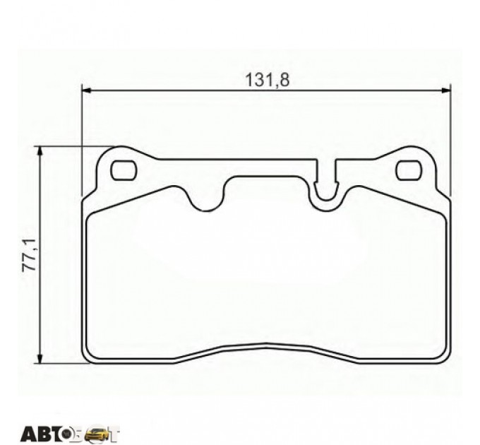 Тормозные колодки Bosch 0986494351, цена: 1 837 грн.