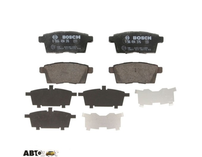 Тормозные колодки Bosch 0 986 494 376, цена: 2 444 грн.
